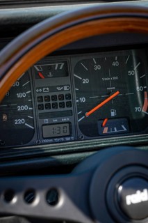 Speedometer of a vintage VW Golf