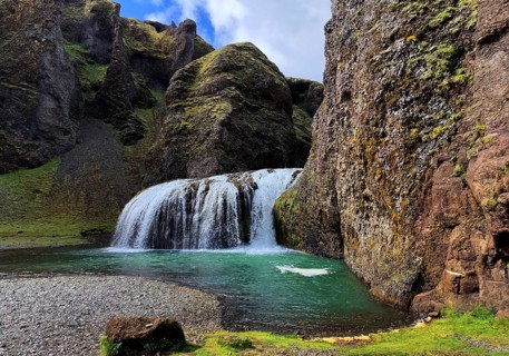 The Systrafoss Waterfall