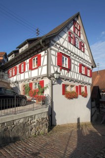 Half-timbered house in Schlossbergstrasse in Schiltach