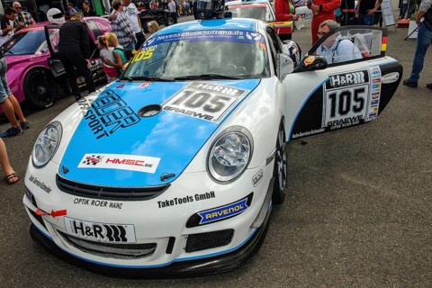Porsche Cayman R racing car