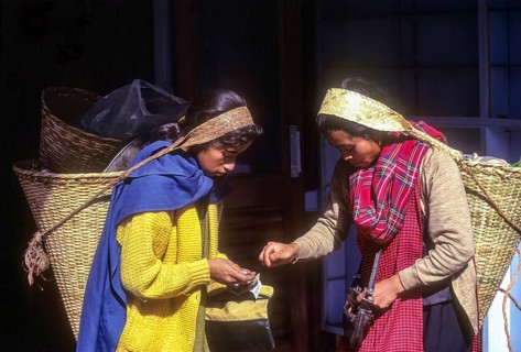 Khasi women in police bazar at Shillong