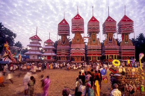 Bharani festival in Chettikulangara near Alappuzha Alleppey