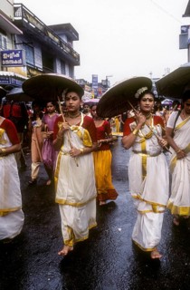 Athachamayam procession in Thripunithura during Onam near Ernakulam