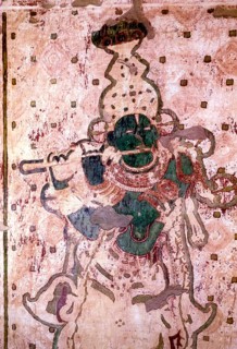 18th Century Murals fresco painting in Krishnapuram palace at Kayamkulam