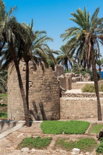 Herb garden in front of Mamluk castle