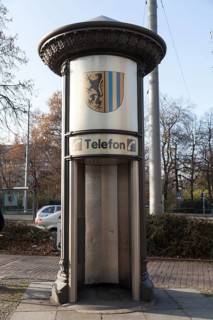 Ancient telephone booth