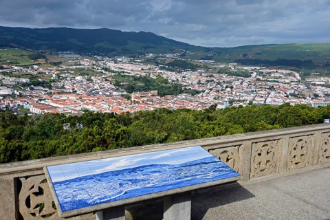 View of Angra do Heroismo from Monte Brasil
