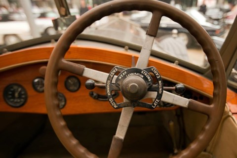 Wooden steering wheel