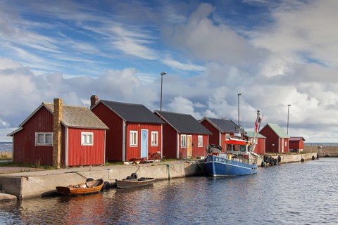 Red fishermen's cottages
