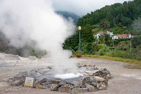 (Caldeira), Furnas, Sao Miguel, Azores, Portugal, Caldeira Grande, Europe