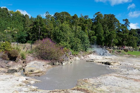 Caldeiras at Lake Furnas