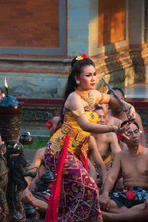 Balinese Kecak dance performance