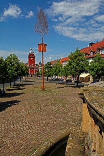 Main market square and historic town hall