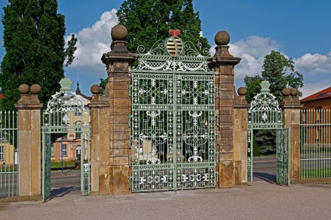Wrought-iron gate