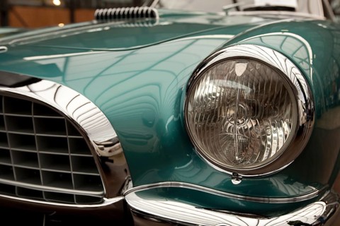 Alfa Romeo classic car front details