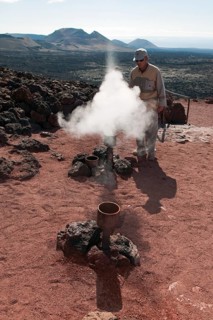 Hot steam