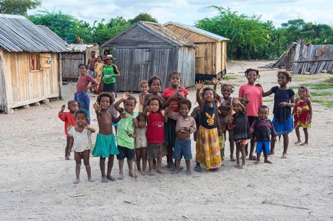 Children in Ranomainty prison camp