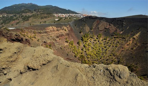 The San Antonio volcano on La Palma