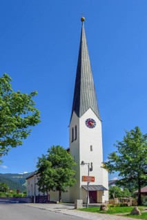 St. Anton Parish Church in Balderschwang in the Balderschwanger Valley