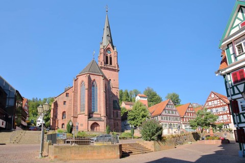 Neo-Gothic St. Peter and Paul Town Church in Calw