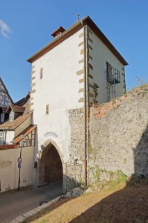Historic Lucifer Tower built in 1293 in Horb am Neckar