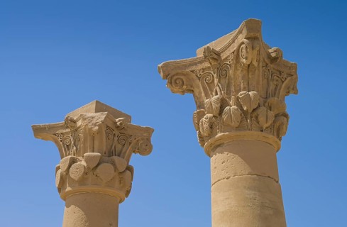 Columns with Corinthian capitals
