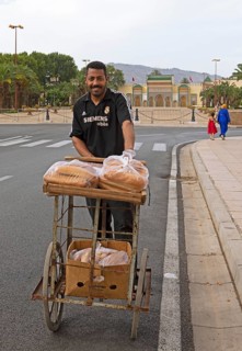 Moroccan bread seller