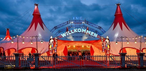 Circus tent entrance Circus Knie