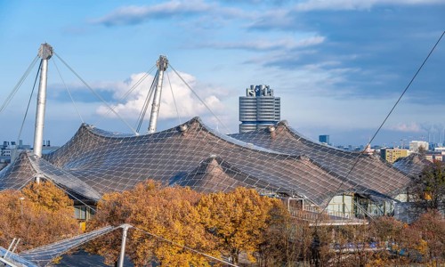 Tent roof of the Olympic swimming hall