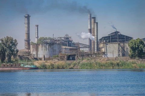 Sugar factory near Al Kalah Gharb
