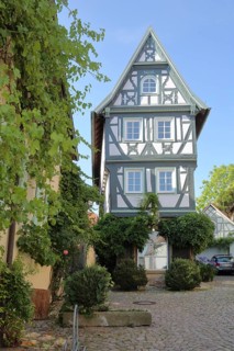 Half-timbered house in the Badgasse built 16th century in Bad Wimpfen
