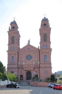 Landmark St. John Nepomuk built in 1886 in Eberbach