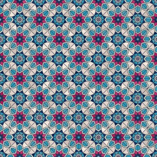 Islamic geometric seamless vector pattern