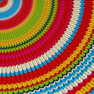 Mexican rug background. Serape stripes in various colors