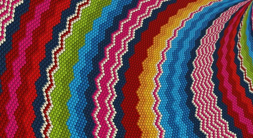 Mexican rug background. Serape stripes in various colors
