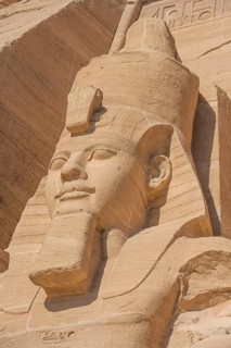Statue Pharaoh Ramses II Rock Temple Abu Simbel