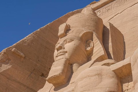 Statue Pharaoh Ramses II Rock Temple Abu Simbel