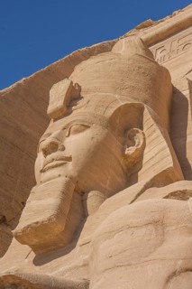 Statue Pharaoh Ramses II Rock Temple Abu Simbel