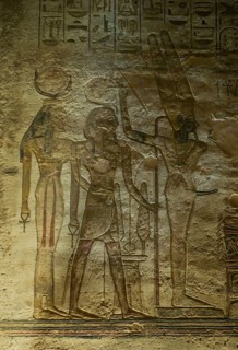 Creator god Min with erect penis
