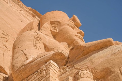 Statue Pharaoh Ramses II Scraffiti Prince Pueckler