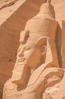 Statue Pharaoh Ramses II Rock Temple Abu Simbel