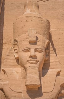 Statue Pharaoh Ramses II Rock Temple Abu Simbel