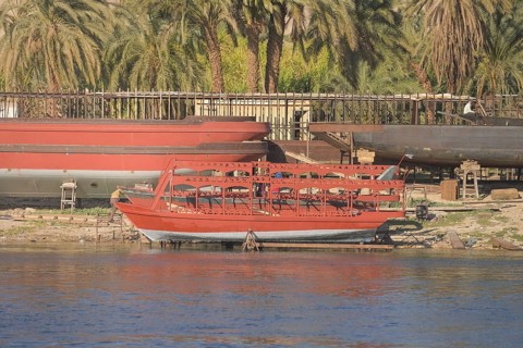 Shipyard on the Nile between Esna and Luxor