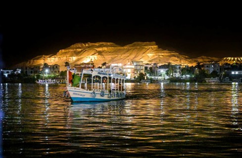 Excursion boat on the Nile at Luxor