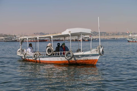 Tour boat with tourists