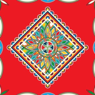 Najdi style vector seamless pattern