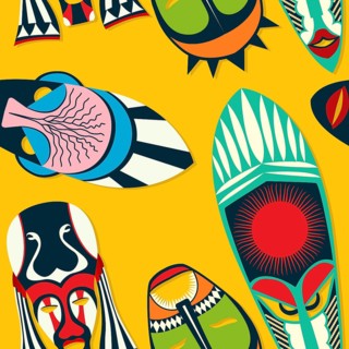 Tribal mask ethnic
