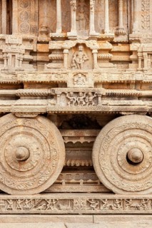 Stone chariot in Vittala temple. Hampi