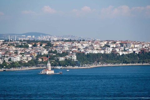 The maiden's tower in Istanbul