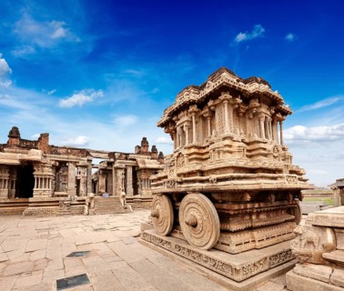Stone chariot in Vittala temple. Hampi